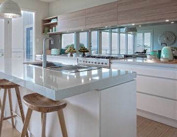 Measure and Supply and Install Kitchen Coloured and Mirror Glass Splashbacks