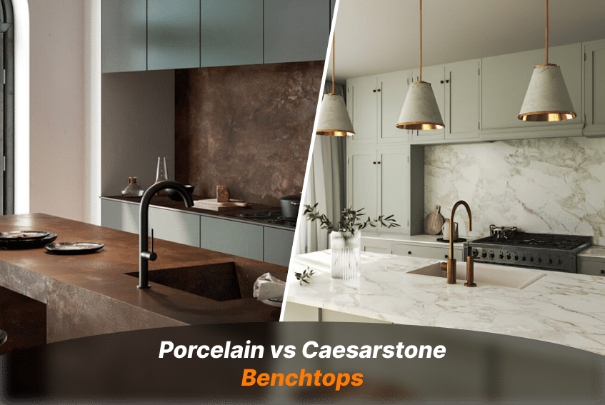 Porcelain vs Caesarstone: Choosing the Perfect Benchtop For Your Kitchen
