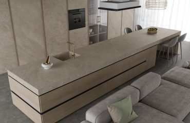 kitchen island stone sink