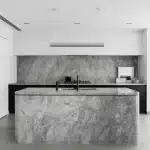 curved waterfall countertops