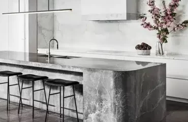 curved island benchtops