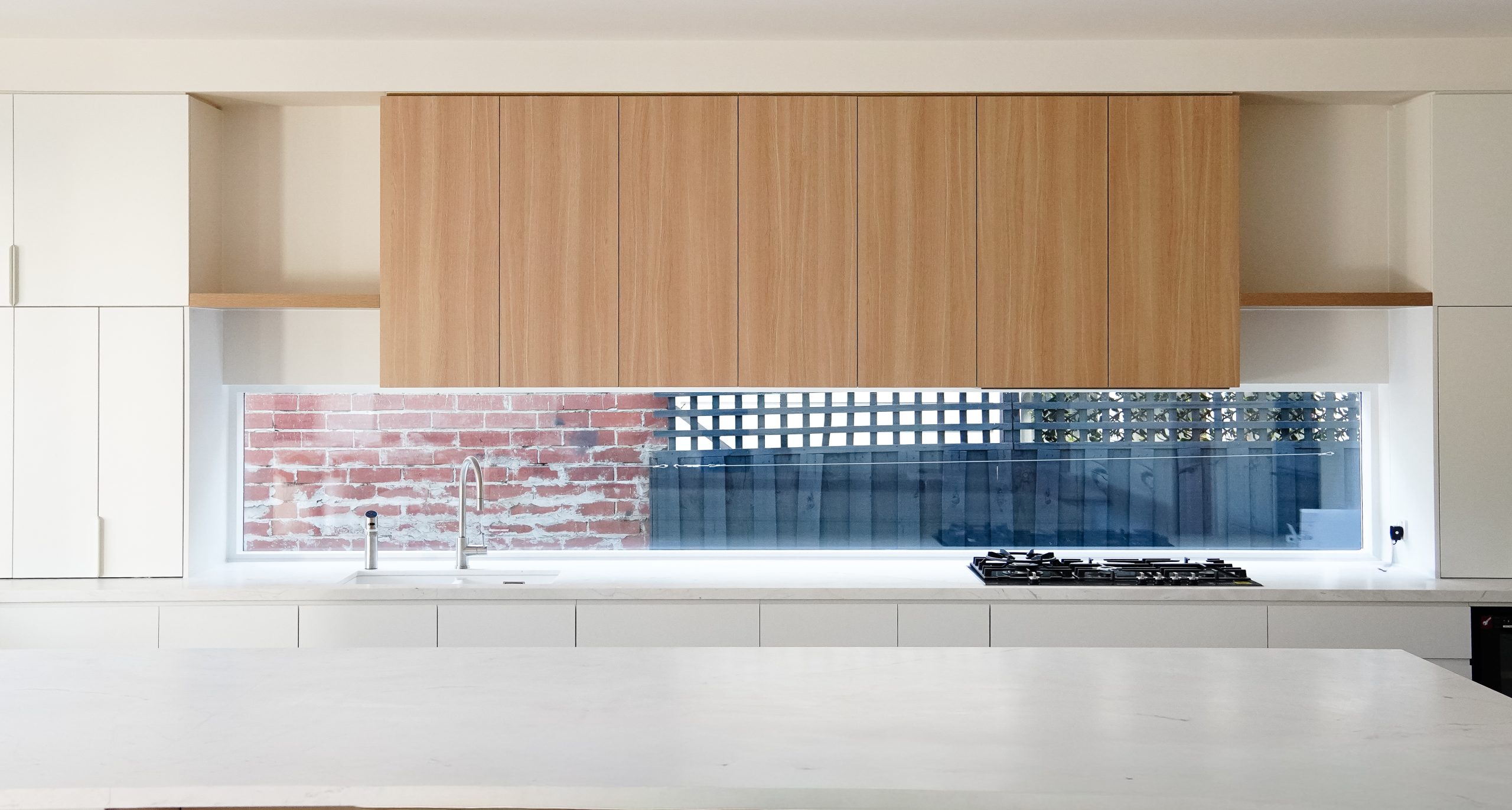 Signorino Elba White benchtop in Malvern East residence