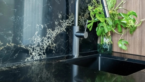 Sleek Black stone benchtop