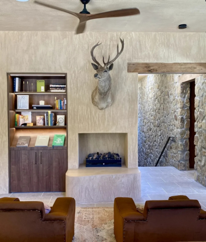 stone fireplace wall cladding