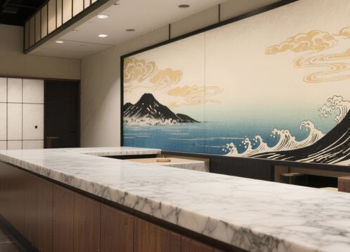 commercial marble benchtop