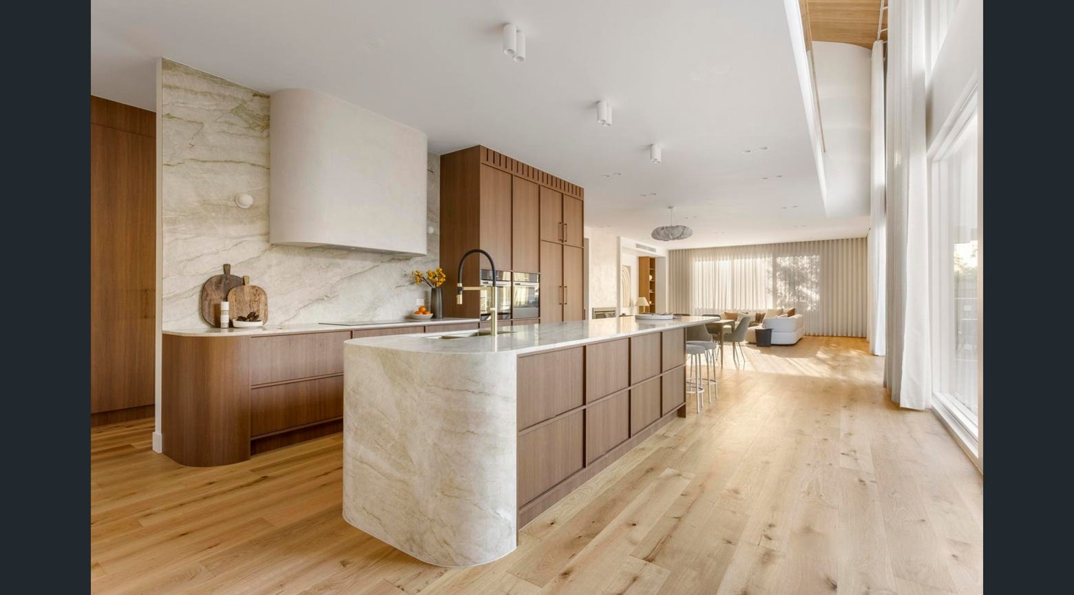 taj mahal quartzite kitchen benchtop northcote